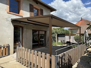 pergola toile corbelin